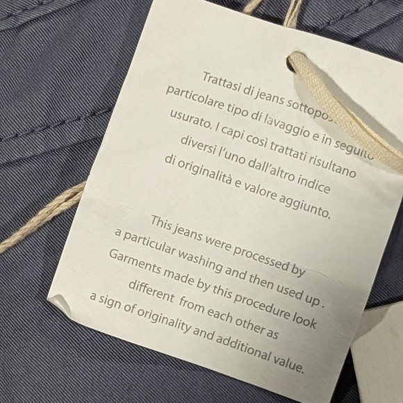 Alysi Cotton Mid Rise Straight Leg Chino Pants Size 29 Gray - Picture 15 of 15